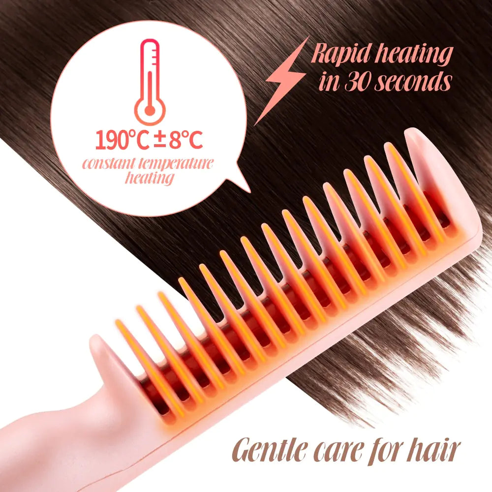 Alisadora 2-in-1 USB Heated Hair Comb