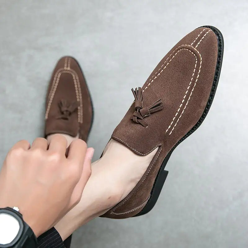 zapatilla Tassel Leather Loafers For Men