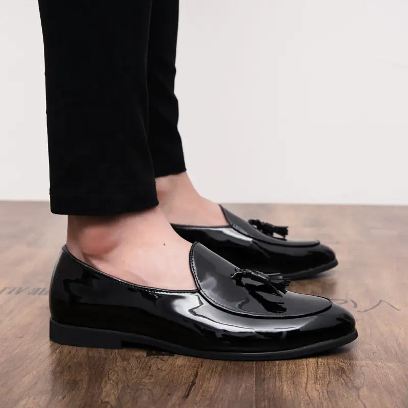 zapatilla il Lussone - Italian Style Patent Leather Loafers for Men