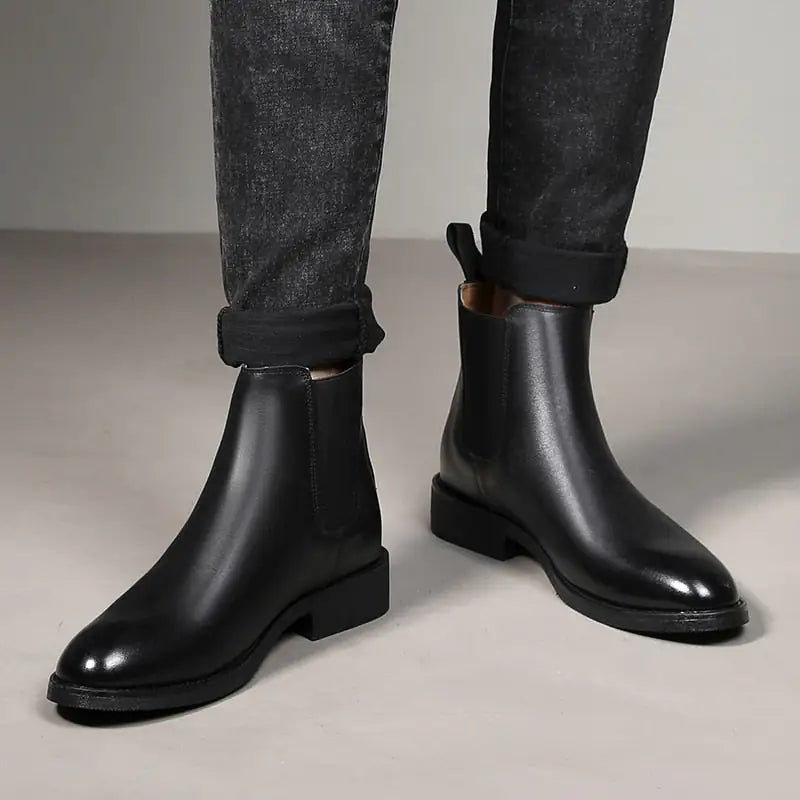 zapatilla Elegant Chelsea Leather Boots for Men