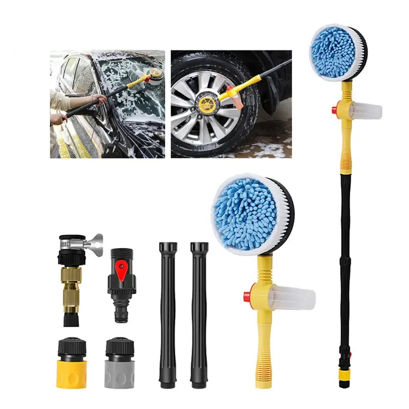 360° Rotary Car Wash Brush Kit pistola de limpieza