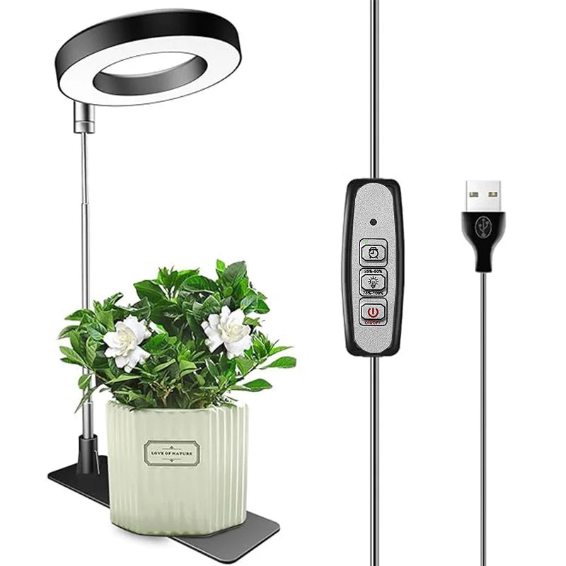 luces led Full Spectrum Indoor Solar LED Growth Light,Flower Floor Telescopic Fill Light,Annular Plant Light,Small Growth Light,Phyto Lamp