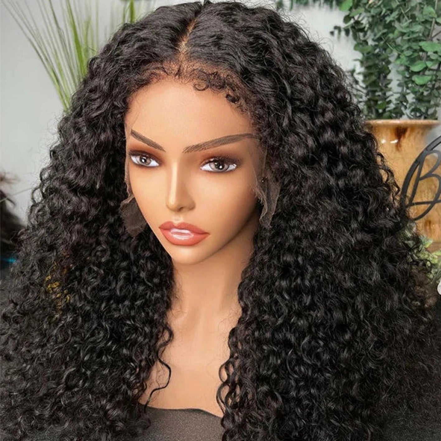 Deep Wave 13x4 Lace Frontal Wigs Human Hair Pre Plucked With Baby Hair 180 Density Brazilian Natural Color Wigs For Black Women