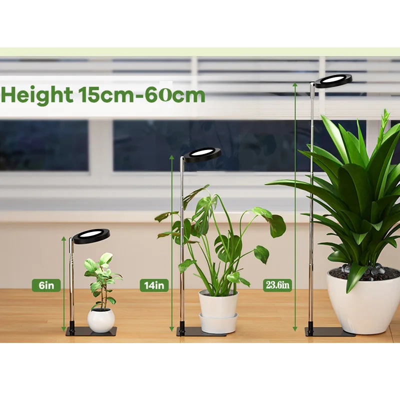 luces led Full Spectrum Indoor Solar LED Growth Light,Flower Floor Telescopic Fill Light,Annular Plant Light,Small Growth Light,Phyto Lamp