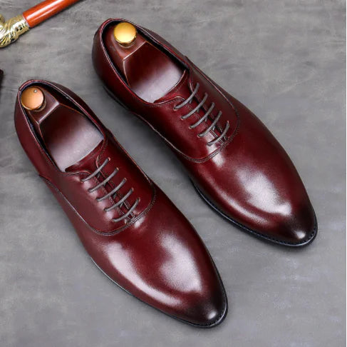 zapatilla Men's Elegant Leather Oxford Dress Shoes