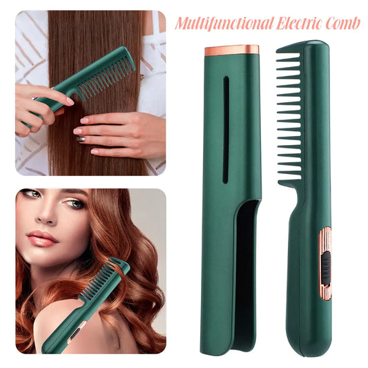 Alisadora 2-in-1 USB Heated Hair Comb