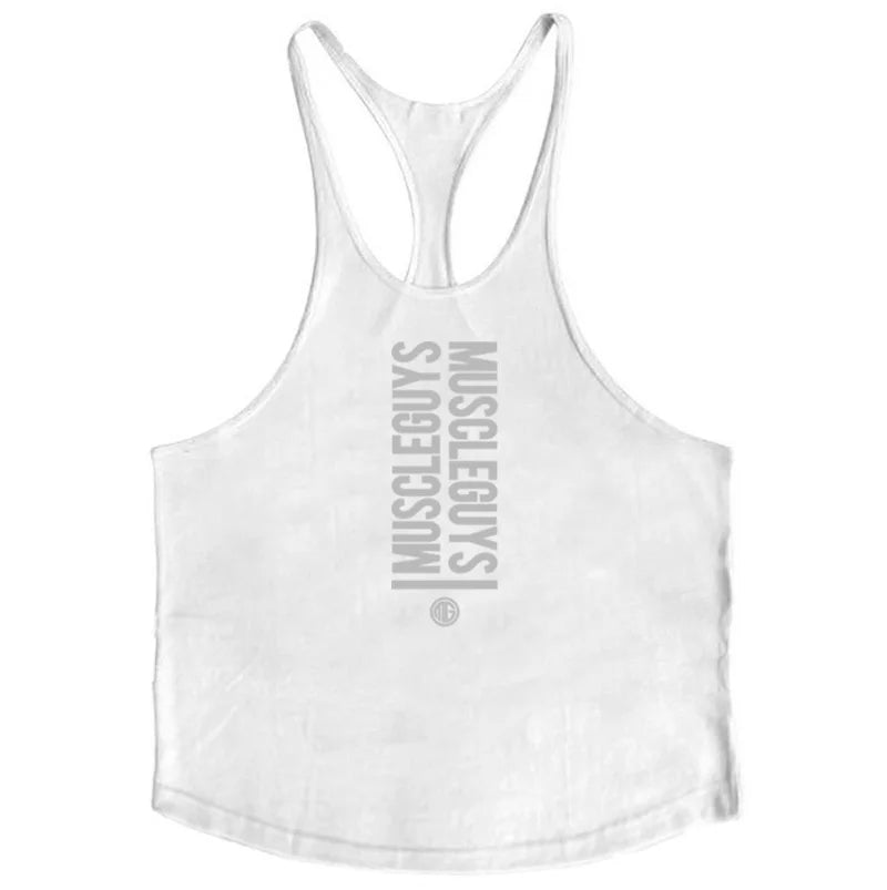 men´s fitness Professional bodybuilding loose Y back 1cm thin shoulder strap Fitness Stringer tank top for gym mens