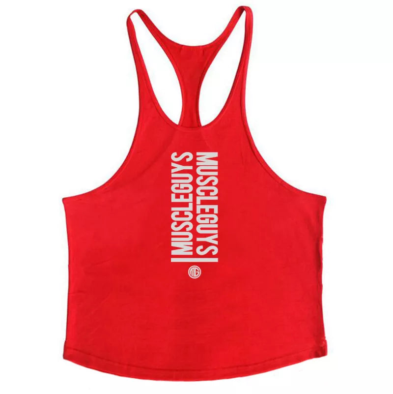 men´s fitness Professional bodybuilding loose Y back 1cm thin shoulder strap Fitness Stringer tank top for gym mens