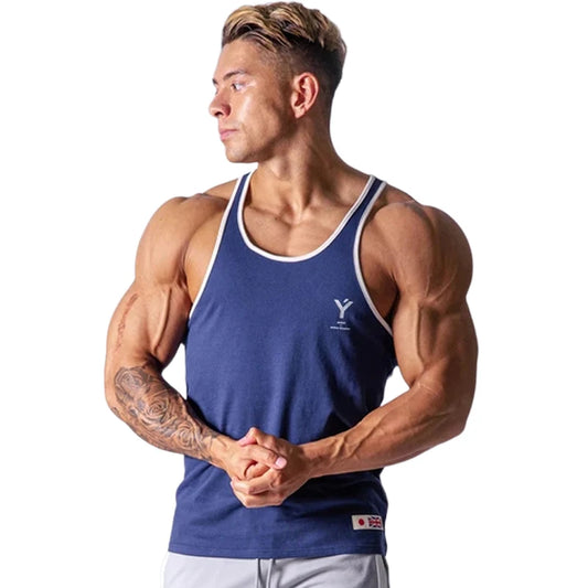 fitness pro ropa Men's Clothing Gym Tops Fitness Homme Tanktop Alphalete Vest Elastique Musculation Coton Running Tank Top Musculation Ropa