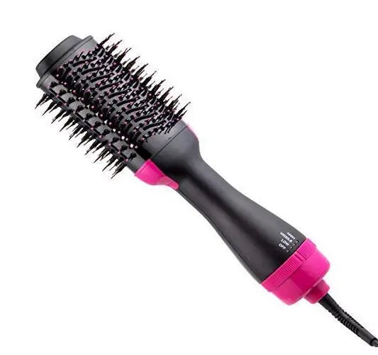 sechoir Electric Professional Hair Dryer Comb Infrared Negative Ion Hot Air Comb Straight Curling Hair Comb Hairdryer 0001