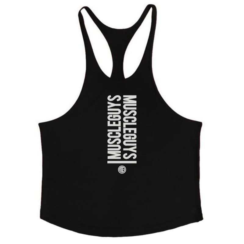 men´s fitness Professional bodybuilding loose Y back 1cm thin shoulder strap Fitness Stringer tank top for gym mens