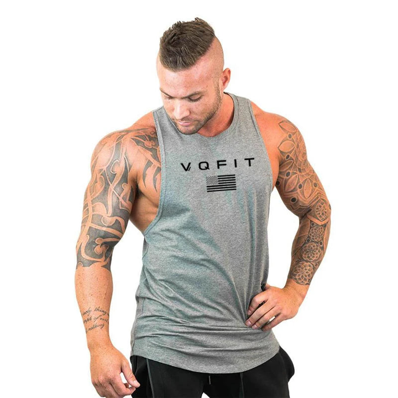 ropa fitness Mens tank tops shirt gym tank top fitness clothing vest sleeveless cotton man canotte bodybuilding ropa hombre man clothes wear