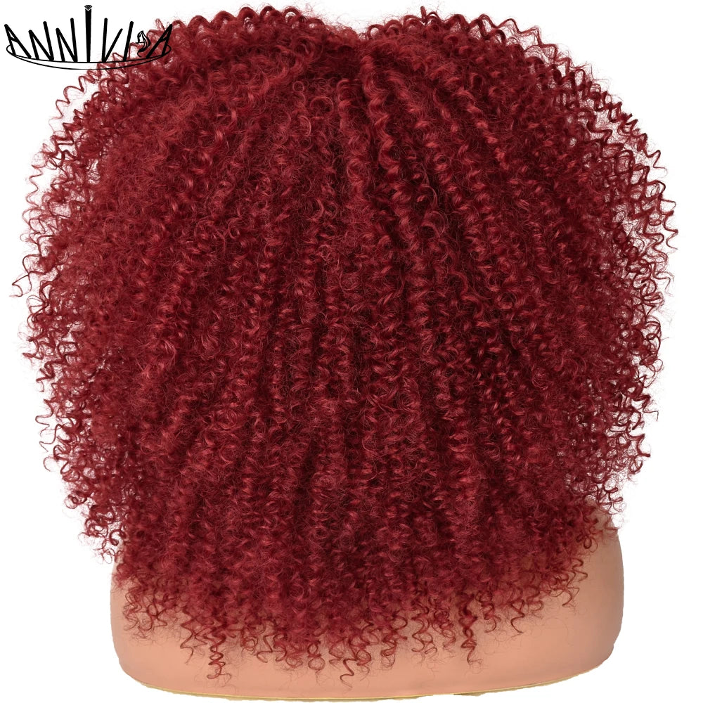 Curly Wigs With Bangs Afro Curly Wigs for Black Women Large Bouncy and Soft Natural Synthetic Wigs for Daily Party Cosplay