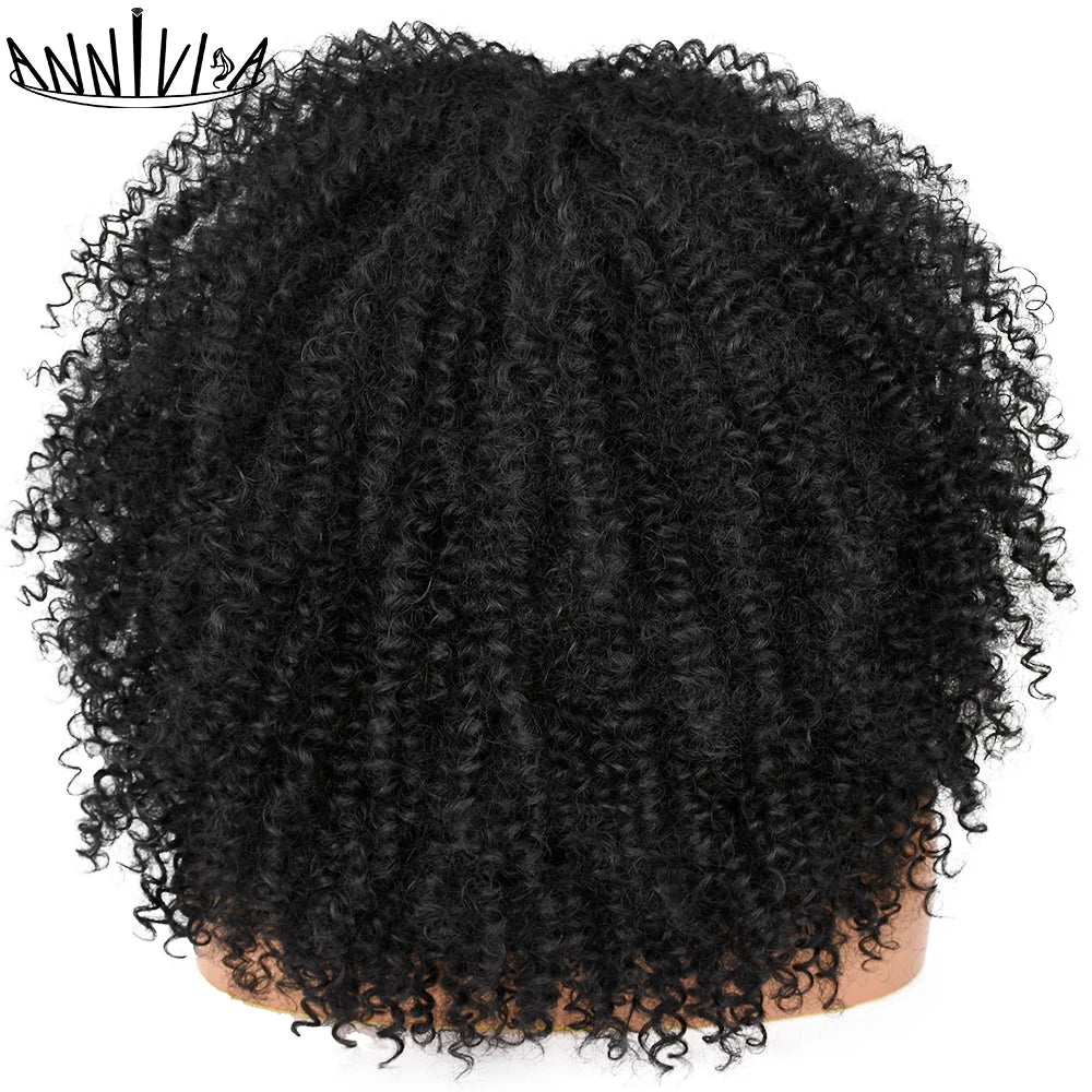 Curly Wigs With Bangs Afro Curly Wigs for Black Women Large Bouncy and Soft Natural Synthetic Wigs for Daily Party Cosplay