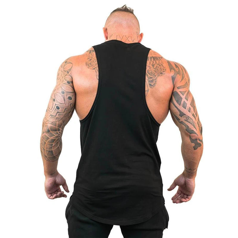 ropa fitness Mens tank tops shirt gym tank top fitness clothing vest sleeveless cotton man canotte bodybuilding ropa hombre man clothes wear