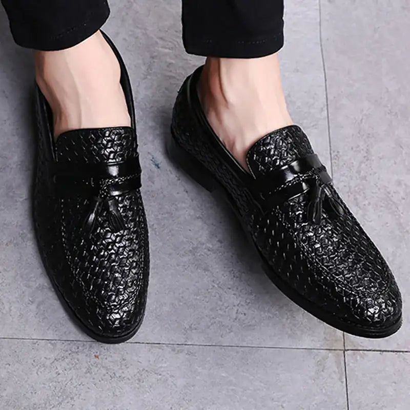 zapatilla Luxury Italian Style Tassel Leather Loafers