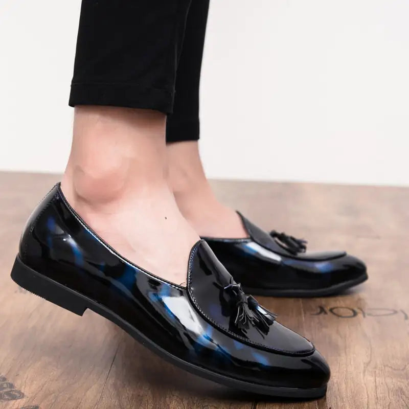 zapatilla il Lussone - Italian Style Patent Leather Loafers for Men