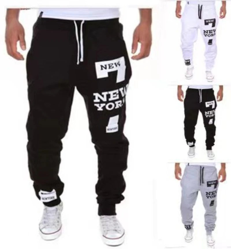 Pantalones informales para Hombre, ropa de calle con estampado de moda, estilo Hip Hop, K203