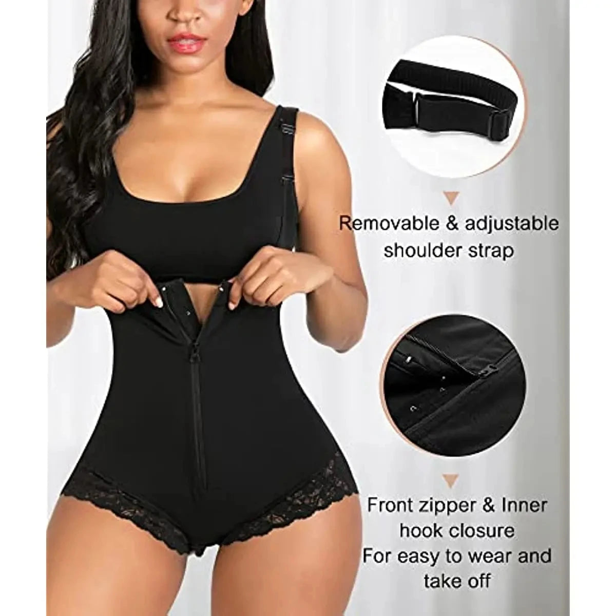 Fajas Colombianas Waist Trainer Body Shaper Women Reductive Girdles Modeling Strap Flat Belly Slimming Belt Zipper Tummy Trimmer