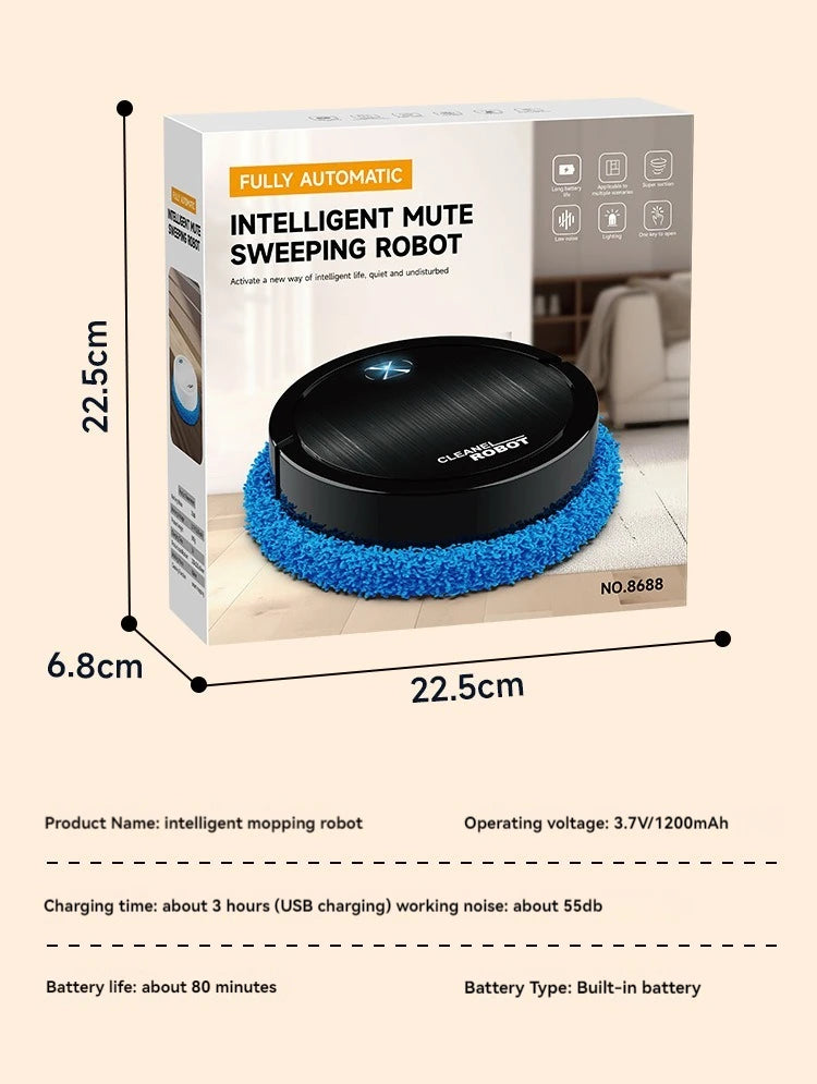 The New Generation of Intelligent Floor Mopping Robots Silent Floor Scrubber Cleaning Experts for Living Room and Kitchen