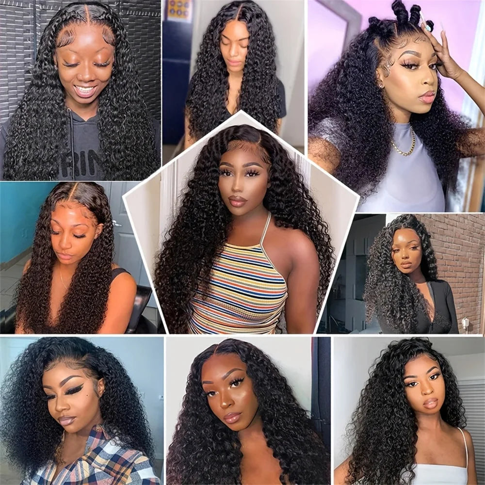 Choice Hd 13x6 Lace Wig Human Hair Curly Wig For Women 30 40 Inch Pre Plucked Brazilian Loose Deep Wave Water Wave Frontal Wigs