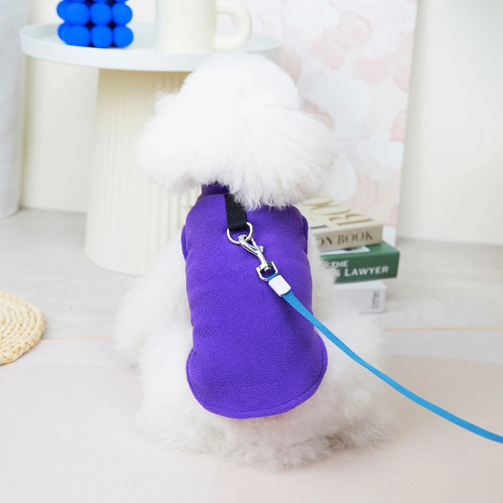 Soft Dog Clothes Vest Warm Puppy Dogs Vest Cloak Pet Winter Clothing Jacket Coat Small Medium Dogs Outfit Chihuahua S-2XL