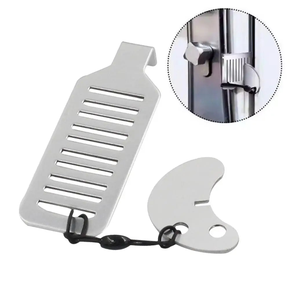 Portable Door Lock Punch-free Security Door Locker Safety Latch Metal Lock Home Room Hotel Travel Anti Theft Door Stopper Tool