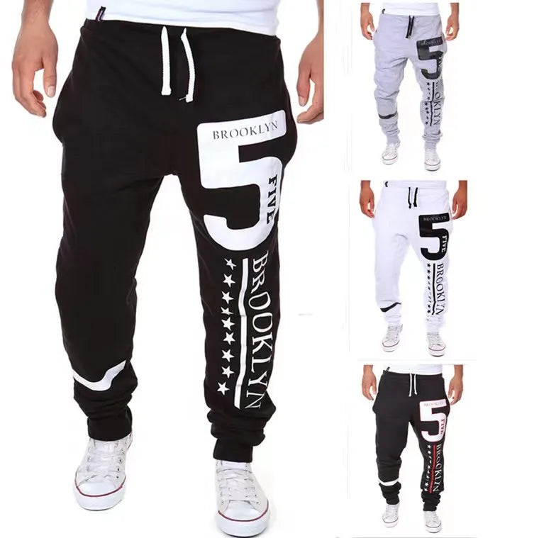 Pantalones informales para Hombre, ropa de calle con estampado de moda, estilo Hip Hop, K203