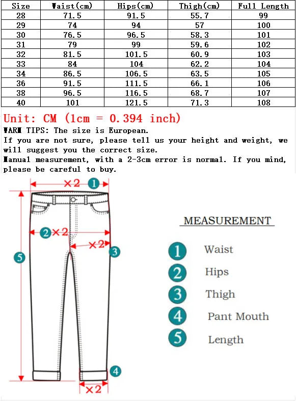 Business Men Straight Leg Classic Jeans Casual Denim Long Pants Slim Fit Simple Man Trousers Fashion Men's Stretch Jeans