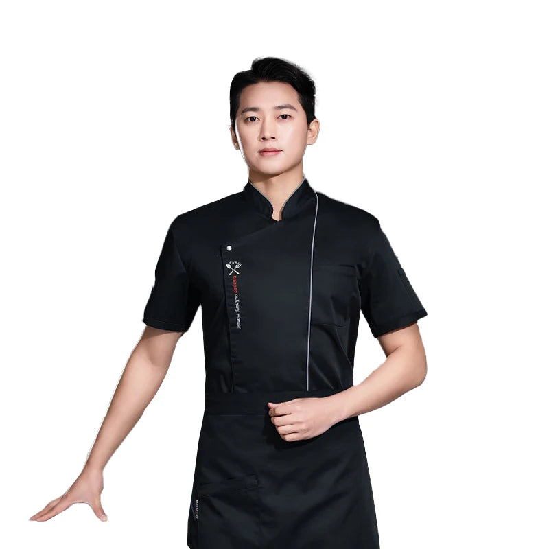 ropas de cocina ,chef Men's Chef's Jacket Women Cook Clothing Food Service Uniform Cafeteria Chef Uniform Kitchen Cooking Clothes Restaurant Overalls