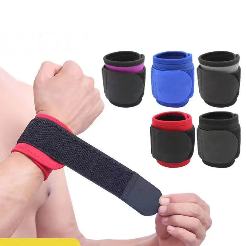 Sport Wristband Adjustable Sports Wrist Brace Injury Wrap Bandage Support Gym Strap Wristband Gym Safety Protector 1Pcs