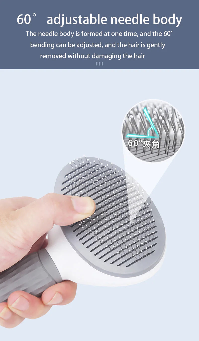 Pet Dog Hair Brush Cat Comb Grooming And Care Cat Brush Stainless Steel Comb For Long Hair Dogs Cleaning Pets Dogs Accessories