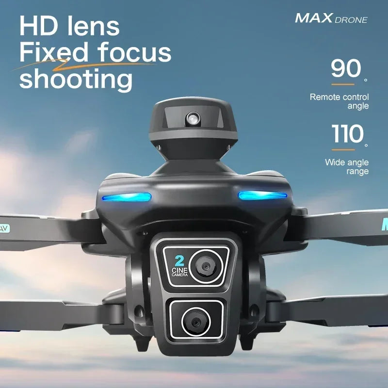 drone 2024 New XT-606 Max Drone 6k HD Dual Camera FPV드론 Professional 2.4G Dual Servo Optical Flow Brushless Folding Aerial Dron Toy