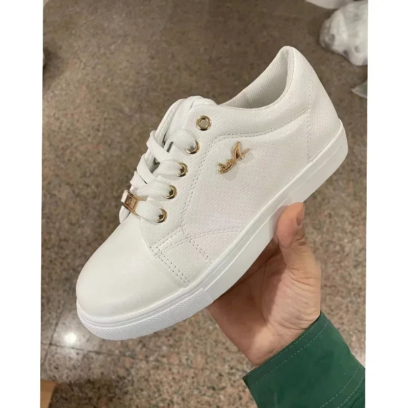 Sneakers women Shoes Woman Spring Summer 2023 for Girls Women Sneakers Flat Breathable PU Leather Platform Shoes Footwears