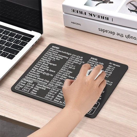 alfombrilla con atajo de Excel Shortcuts Coworker Gift Account Mouse Pad Table Keyboard Carpet Printing Desk Computer Gamer Play Gaming Mousepad Mat PC