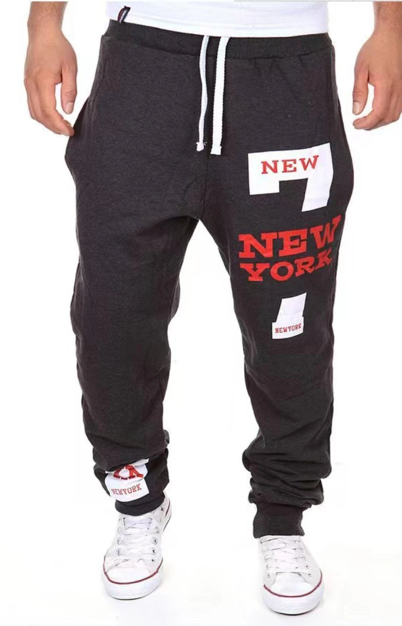 Pantalones informales para Hombre, ropa de calle con estampado de moda, estilo Hip Hop, K203