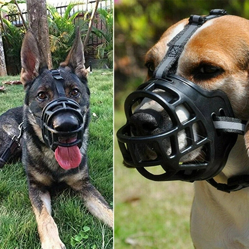 Soft Silicone Pet Dog Muzzle Anti-biting Stop Barking Chewing Mask Adjusting Pets Muzzles for Small Medium Large Dog Supplies