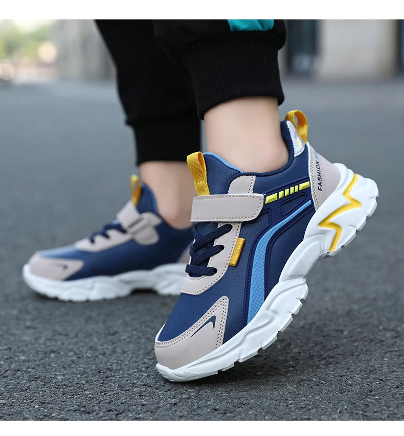 zapatos New Kids Shoes Boy Sneakers Children Casual Sneakers Pu Leather Comfortable Running Sports Tenis Shoes for Girl Platform Shoes