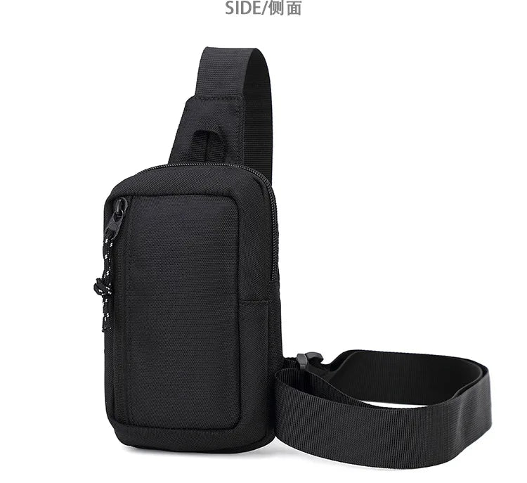 Men Sling Bag Mini Crossbody Bag Fashion Phone Purse Breast Shoulder Bags Boy Canvas Messenger Bags Male Small Mobile Pouch 가슴가방