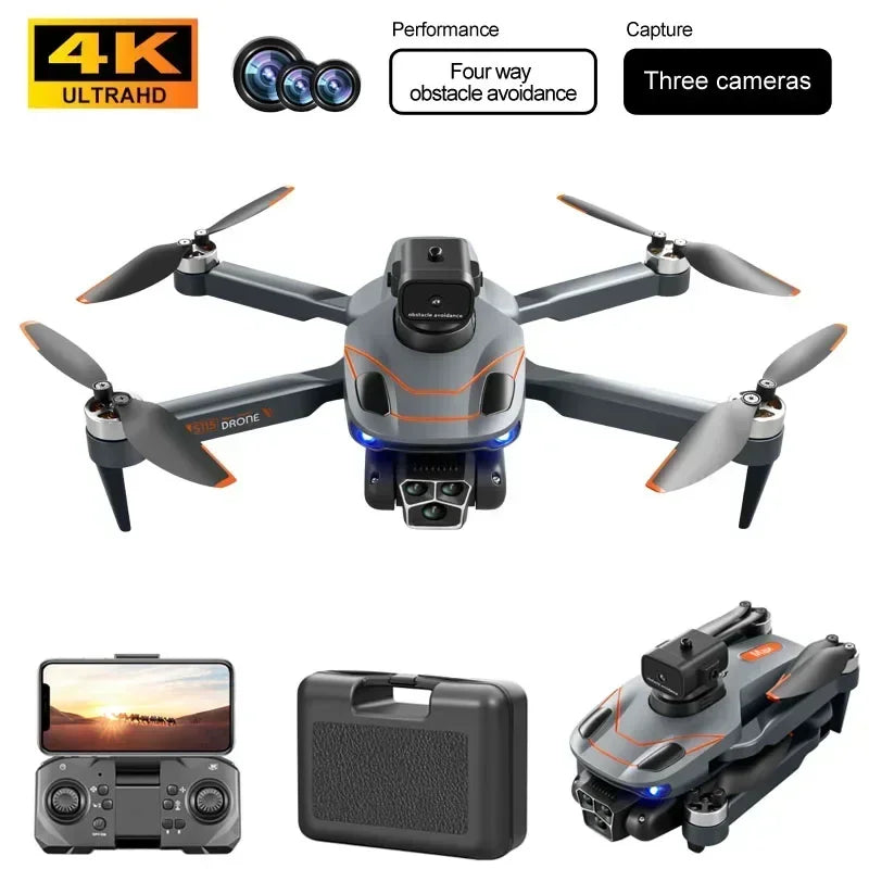 drone New S115 Drone HD 4k Dual Camera Brushless Motor Photoflow Hover Aerial Photography RC Drone Foldable Quadcopter