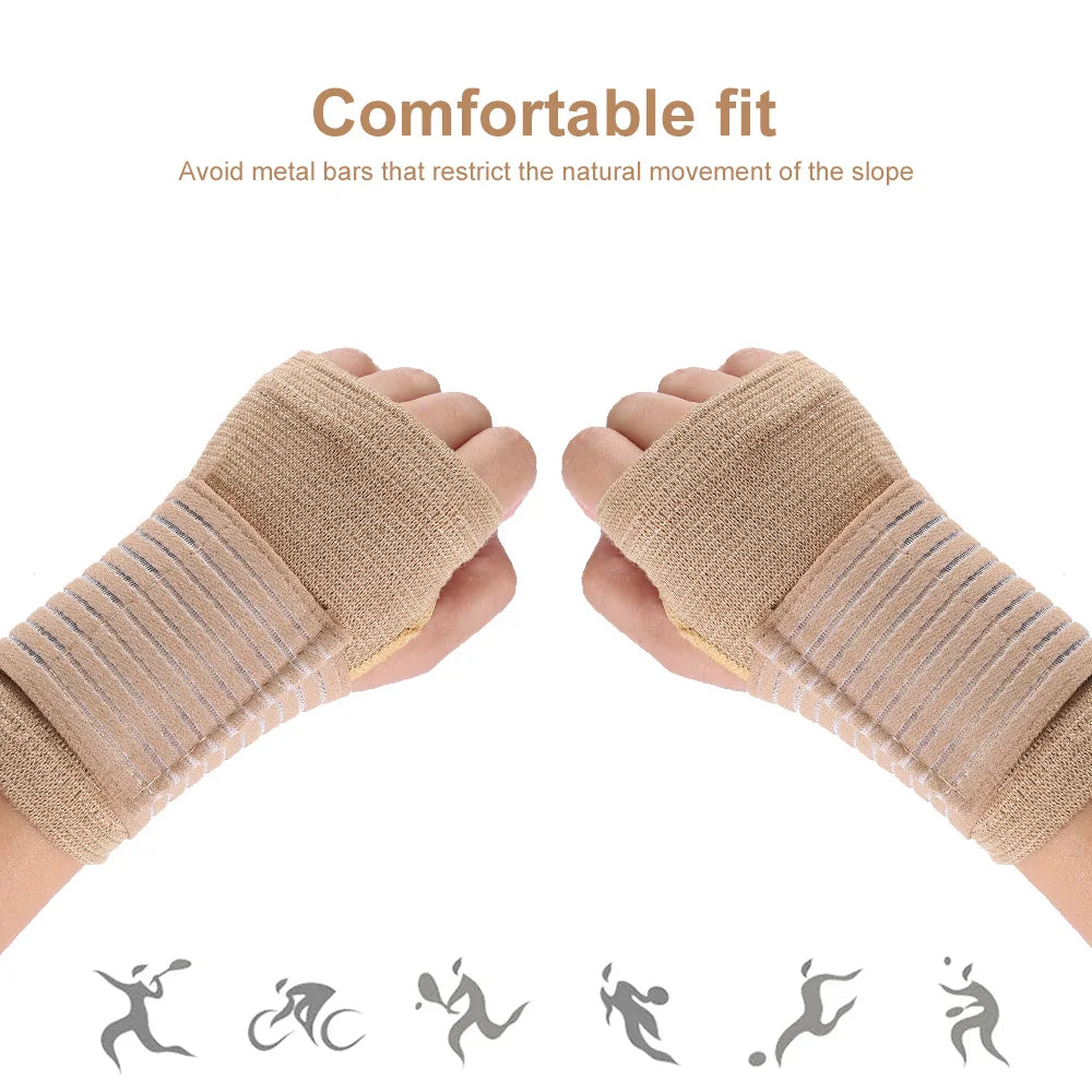 1 Pair Adjustable Soft Wristbands Bracers For Gym Sports Wristband Carpal Protector Breathable Wrap Band Strap Wrist Support