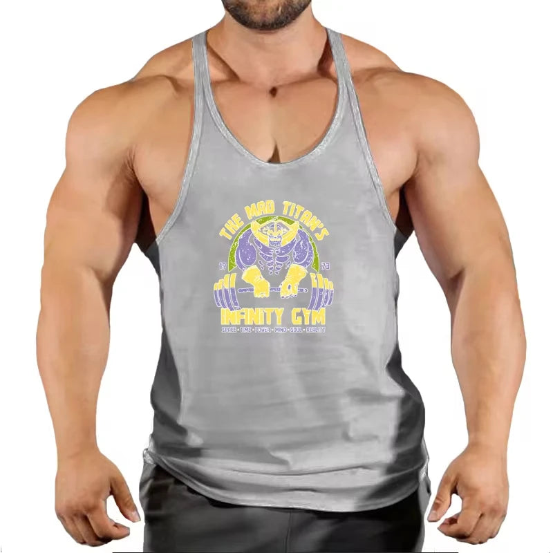 fitness pro ropa mens tank tops shirt gym tank top fitness clothing vest sleeveless cotton man canotte bodybuilding ropa hombre man clothes wear