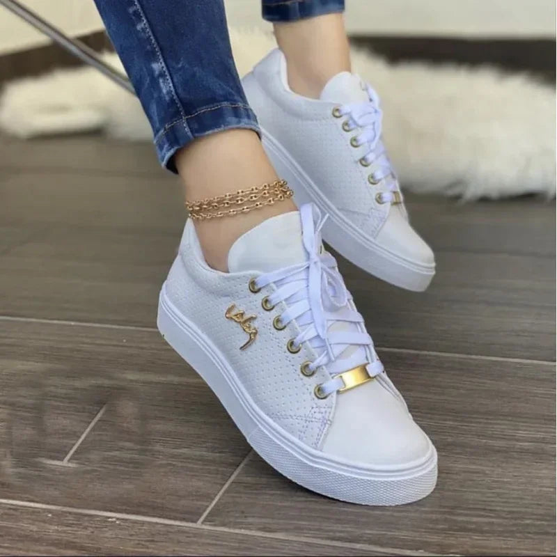 Sneakers women Shoes Woman Spring Summer 2023 for Girls Women Sneakers Flat Breathable PU Leather Platform Shoes Footwears