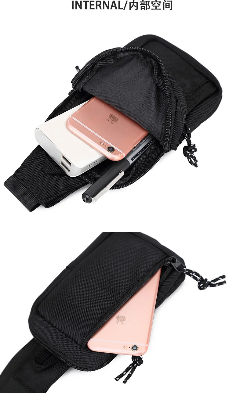 Men Sling Bag Mini Crossbody Bag Fashion Phone Purse Breast Shoulder Bags Boy Canvas Messenger Bags Male Small Mobile Pouch 가슴가방