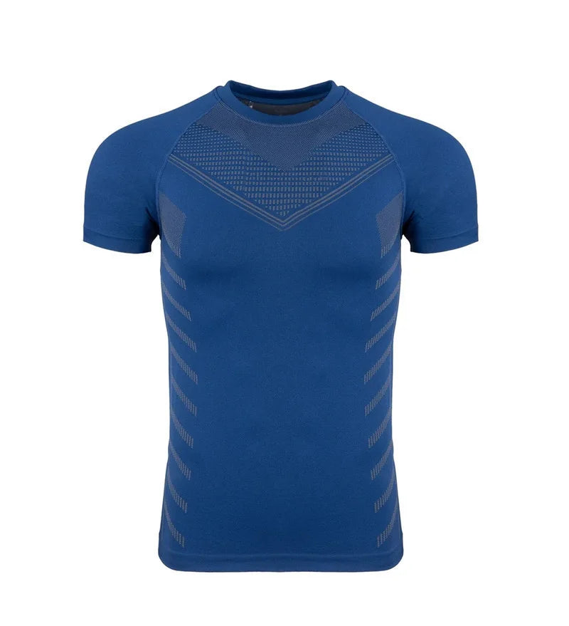 Gym T Shirt Men Quick Dry Running Shirt Compression Fitness Shirt Male Gym Workout tights Short Sleeve Summer Sports T-shirt Men