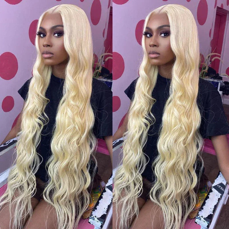 613 Hd Transparent lace human hair wig 13x6 Blonde Curly human hair 100% 13X4 Deep Wave 40 inch Brazilian choice for women