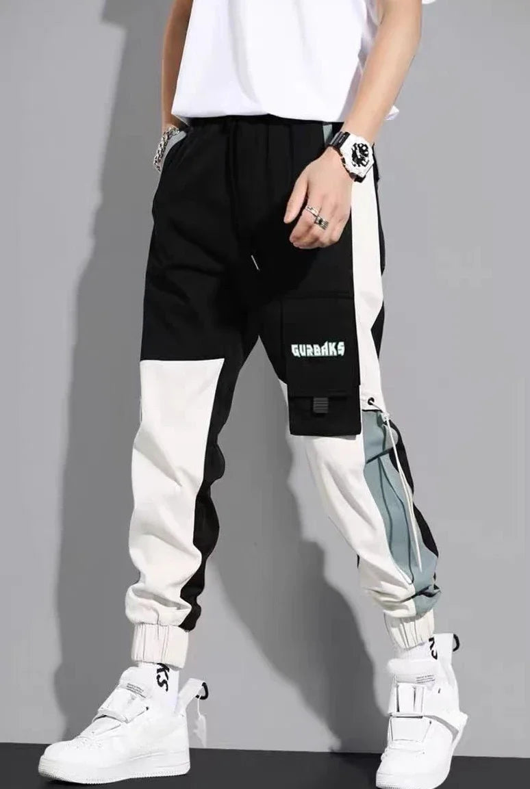 Male Trousers Autumn White Hip Hop Slim Men's Cargo Pants Black Long Emo With Wholesale Luxury Large Size Street Cotton Y2k