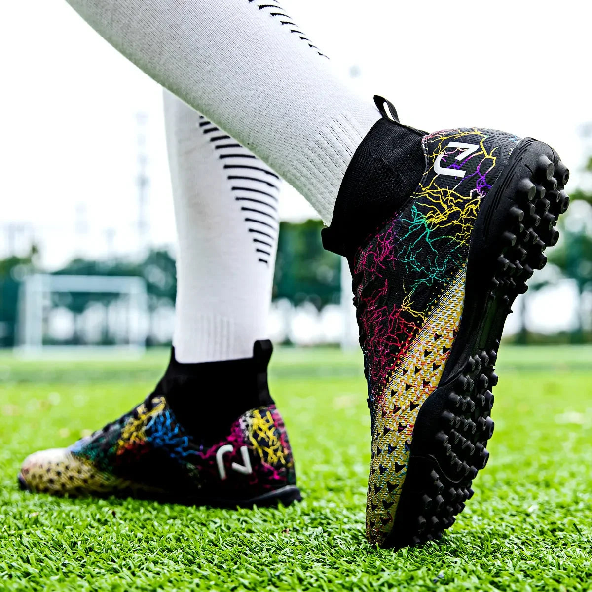 Studded Boots Football Non-slip Training Tennis Shoes Turf Football Shoes Wear Resistant High Quality Artificial Field Sneakers