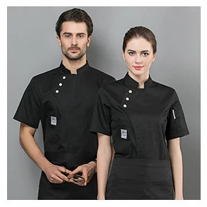 ropas de cocina ,chef Unisex Kitchen Chef Jackets Restaurant Waiter Uniform Shirt Bakery Double Breasted Work Clothes Long Sleeves Send Bow Tie