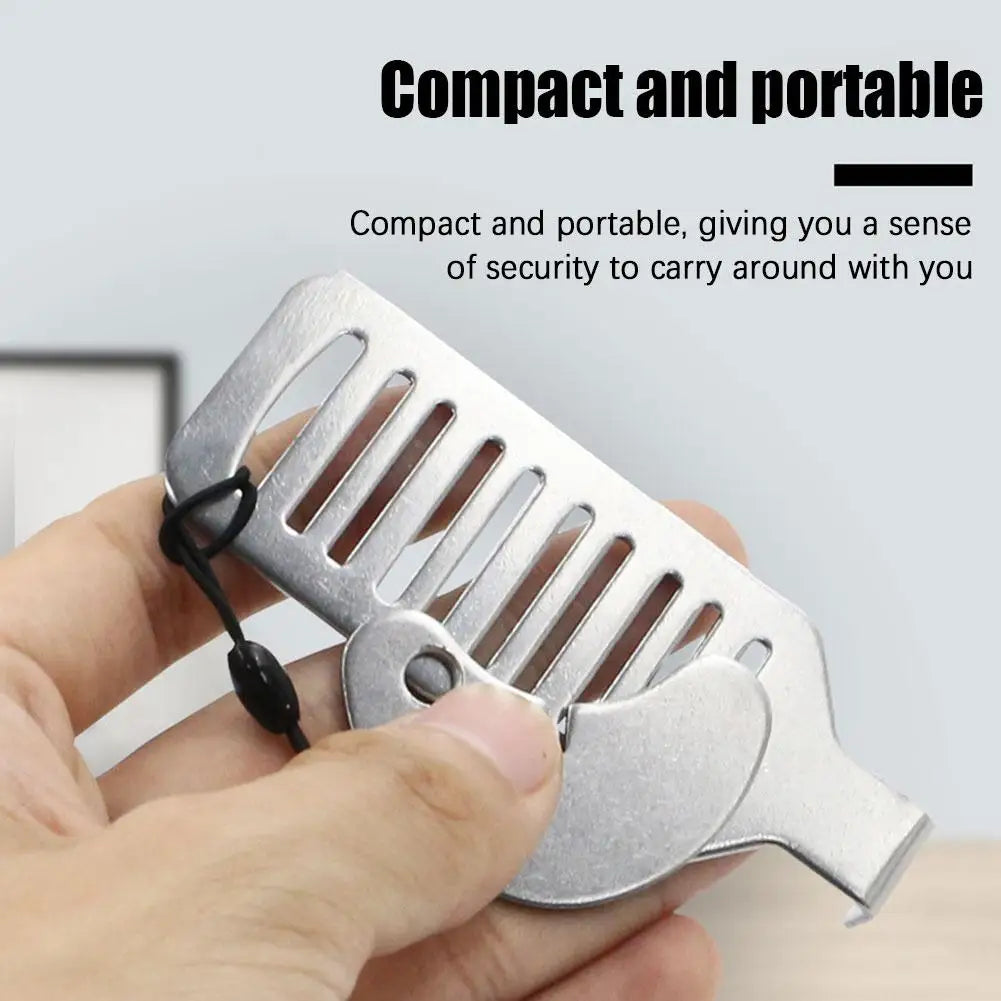 Portable Door Lock Punch-free Security Door Locker Safety Latch Metal Lock Home Room Hotel Travel Anti Theft Door Stopper Tool